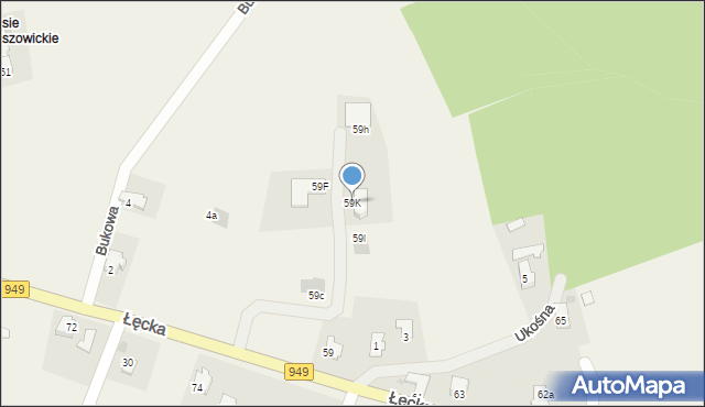 Jawiszowice, Łęcka, 59K, mapa Jawiszowice