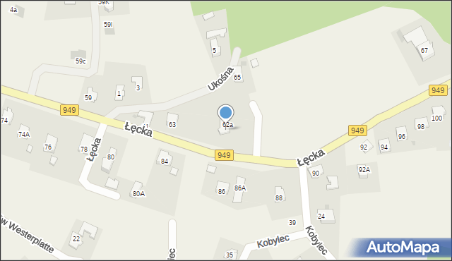 Jawiszowice, Łęcka, 65a, mapa Jawiszowice