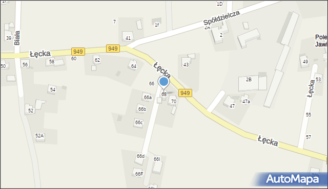 Jawiszowice, Łęcka, 68, mapa Jawiszowice