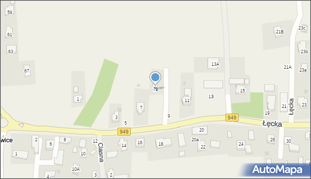 Jawiszowice, Łęcka, 7B, mapa Jawiszowice