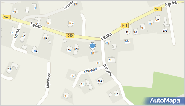 Jawiszowice, Łęcka, 88, mapa Jawiszowice