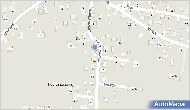 Jaworzno, Leszczynowa, 12, mapa Jaworzno