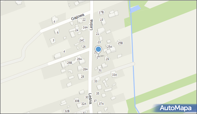 Jazgarzew, Leśna, 27, mapa Jazgarzew