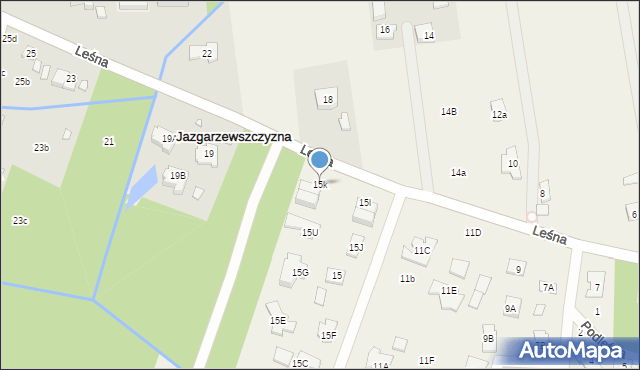 Jazgarzewszczyzna, Leśna, 15k, mapa Jazgarzewszczyzna