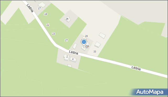 Jednaczewo, Leśna, 31, mapa Jednaczewo