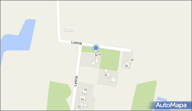 Jejkowice, Leśna, 34, mapa Jejkowice