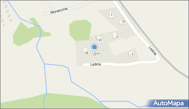 Jeleśnia, Leśna, 13, mapa Jeleśnia