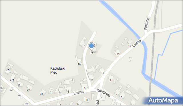 Kadłub, Leśna, 7a, mapa Kadłub