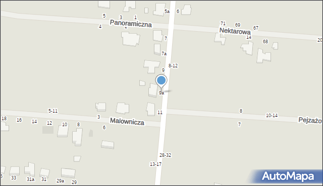 Kalisz, Lechosławska, 9a, mapa Kalisza