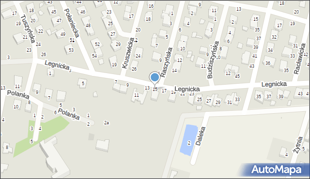 Kalisz, Legnicka, 15, mapa Kalisza