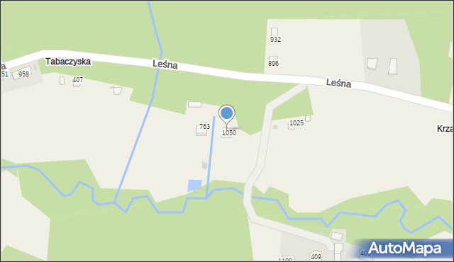 Kamesznica, Leśna, 408, mapa Kamesznica