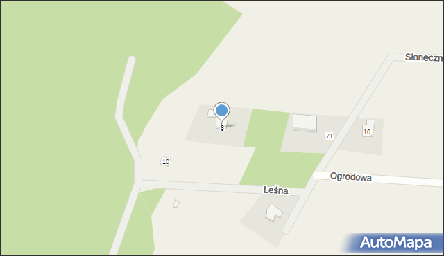 Kamianka, Leśna, 8, mapa Kamianka