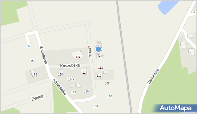 Kamienica Królewska, Leśna, 15, mapa Kamienica Królewska