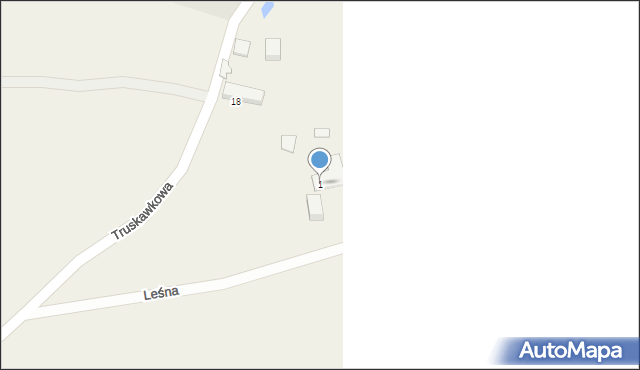 Kamienica Szlachecka, Leśna, 1, mapa Kamienica Szlachecka