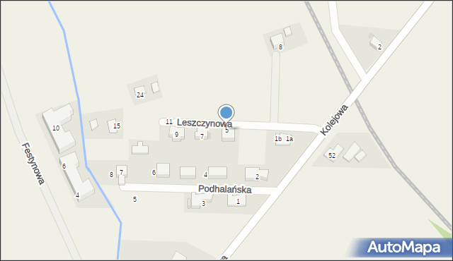 Kamieniec Wrocławski, Leszczynowa, 5, mapa Kamieniec Wrocławski