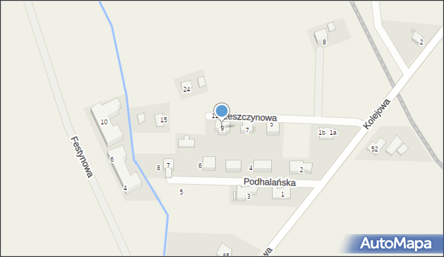 Kamieniec Wrocławski, Leszczynowa, 9, mapa Kamieniec Wrocławski