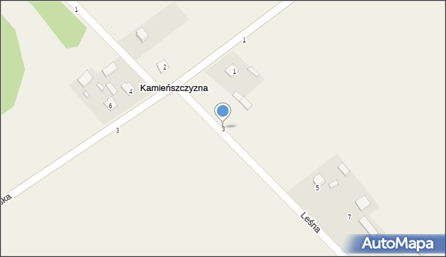 Kamieńszczyzna, Leśna, 3, mapa Kamieńszczyzna