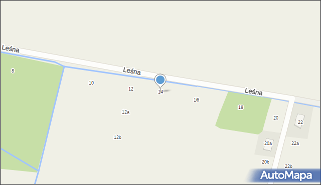 Kamionka, Leśna, 14, mapa Kamionka