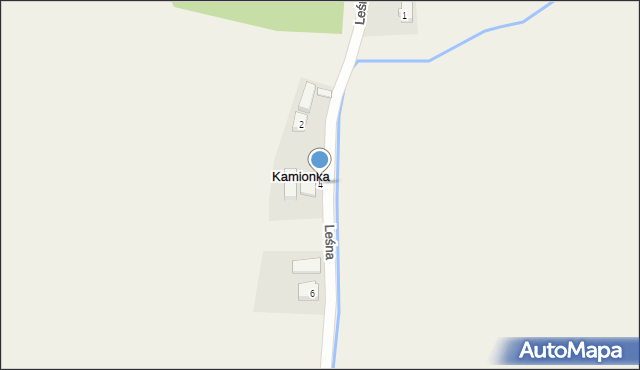 Kamionka, Leśna, 4, mapa Kamionka