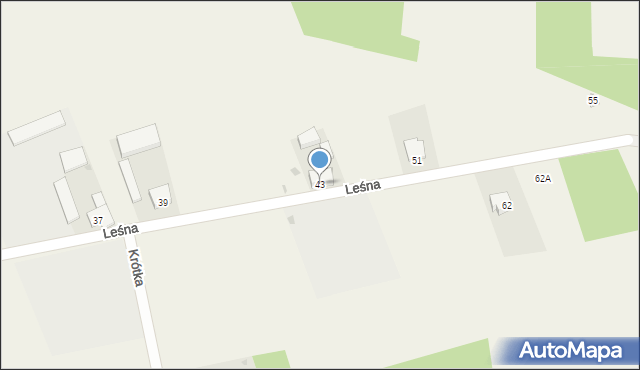 Karlin, Leśna, 43, mapa Karlin