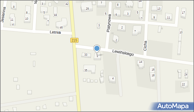 Karwia, Lewińskiego B., ks., 2, mapa Karwia