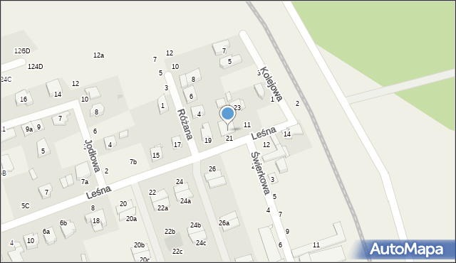 Kiekrz, Leśna, 9C, mapa Kiekrz