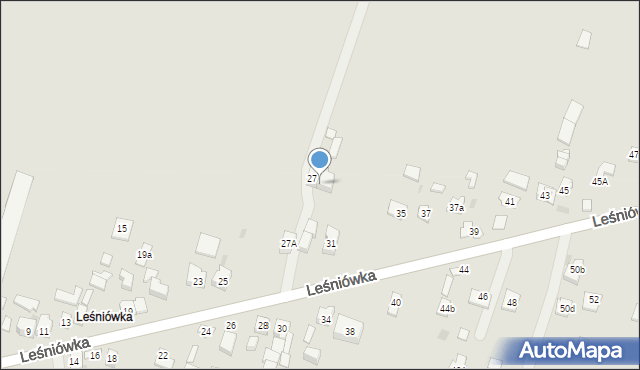 Kielce, Leśniówka, 29, mapa Kielc