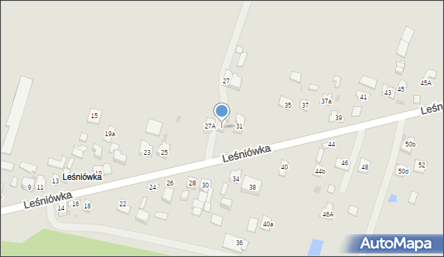 Kielce, Leśniówka, 29a, mapa Kielc