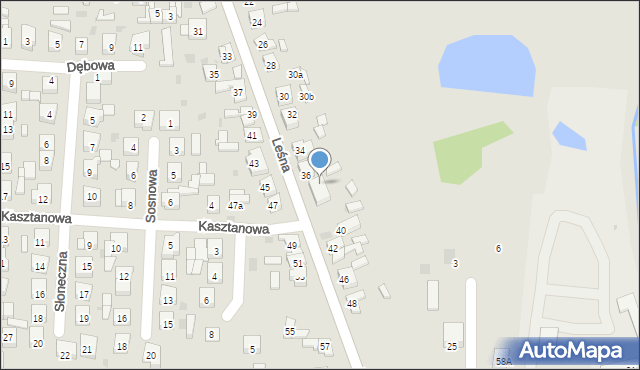 Kleczew, Leśna, 38, mapa Kleczew