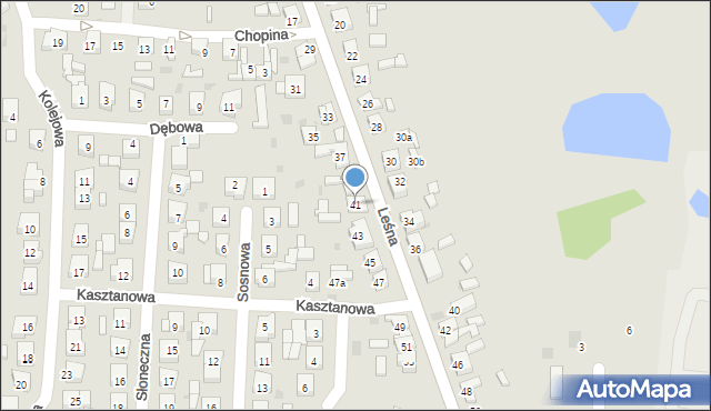 Kleczew, Leśna, 41, mapa Kleczew