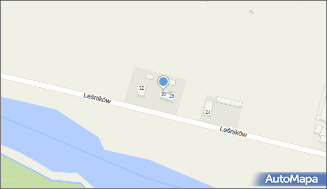 Kobiór, Leśników, 30, mapa Kobiór