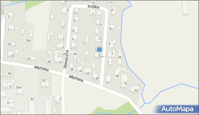 Kobylnica, Leśna, 1, mapa Kobylnica