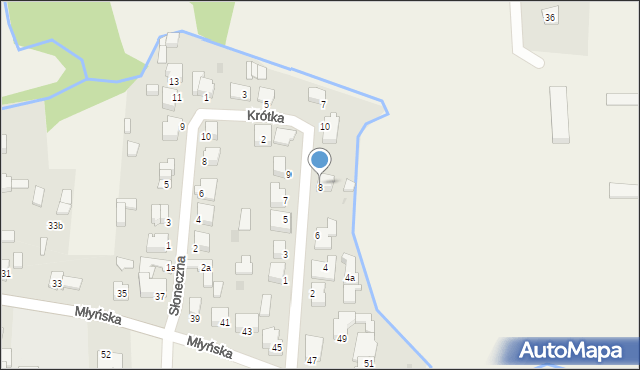 Kobylnica, Leśna, 8, mapa Kobylnica