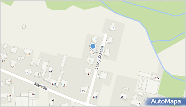 Kobylnica, Leśny Zakątek, 5a, mapa Kobylnica