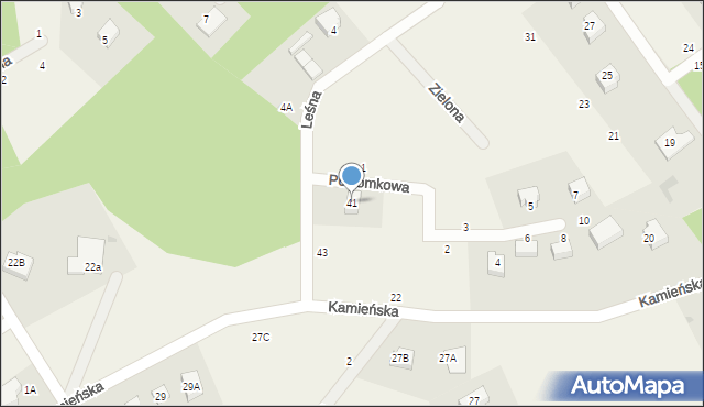 Koleczkowo, Leśna, 41, mapa Koleczkowo