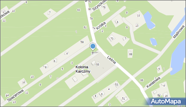 Kolonia Karczmy, Leśna, 57, mapa Kolonia Karczmy