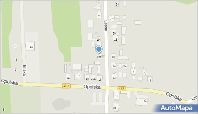 Kolonowskie, Leśna, 15a, mapa Kolonowskie