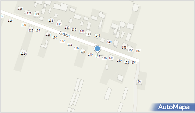 Koniemłoty, Leśna, 144, mapa Koniemłoty