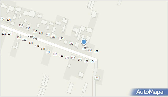 Koniemłoty, Leśna, 153, mapa Koniemłoty