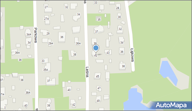 Konstancin-Jeziorna, Leśna, 41, mapa Konstancin-Jeziorna