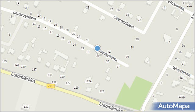 Konstantynów Łódzki, Leszczynowa, 33, mapa Konstantynów Łódzki