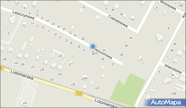 Konstantynów Łódzki, Leszczynowa, 33, mapa Konstantynów Łódzki