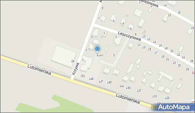 Konstantynów Łódzki, Leszczynowa, 7, mapa Konstantynów Łódzki