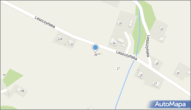 Korczyna, Leszczyńska, 19, mapa Korczyna