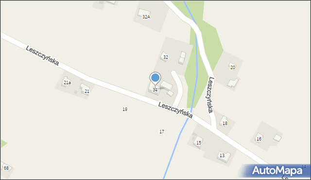 Korczyna, Leszczyńska, 34, mapa Korczyna