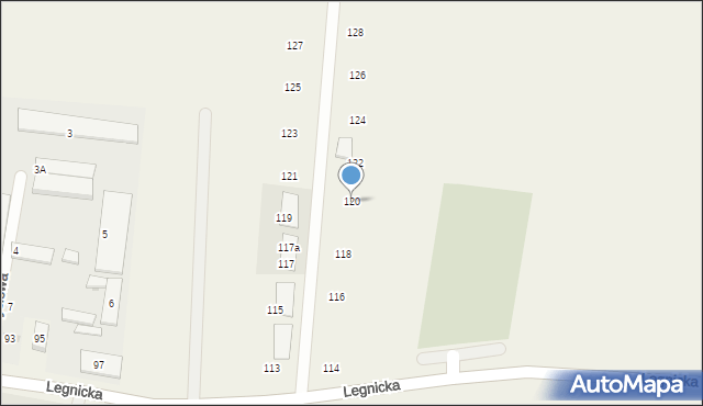 Koskowice, Legnicka, 120, mapa Koskowice