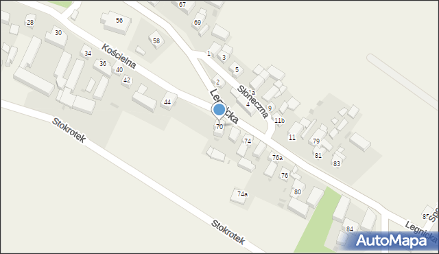 Koskowice, Legnicka, 70, mapa Koskowice