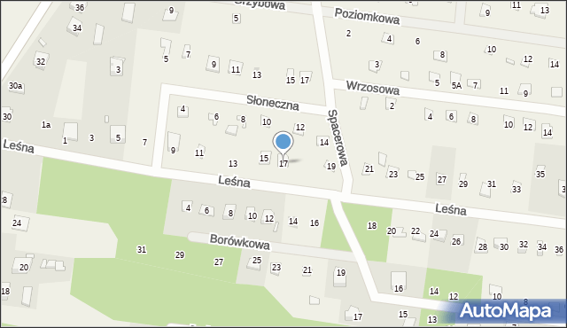 Kostkowice, Leśna, 17, mapa Kostkowice