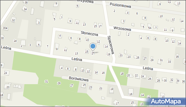 Kostkowice, Leśna, 17, mapa Kostkowice