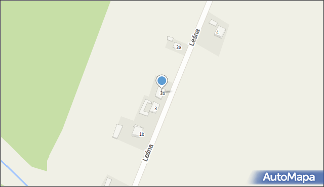 Kotlin, Leśna, 3b, mapa Kotlin